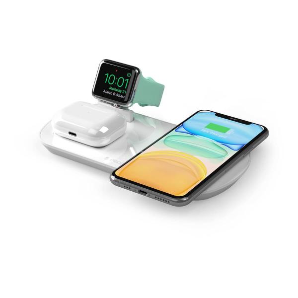Зарядная станция Deppa 3в1 17,5W (24010) White, белый