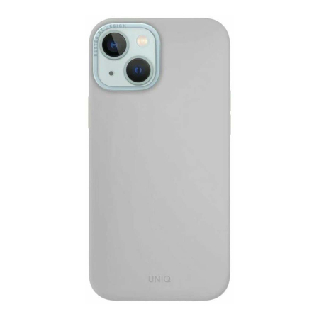 Чехол для iPhone 15 с Magsafe UNIQ Lino (IP6.1(2023)-LINOHMCGRY) Серый Чехол для iPhone 15 с Magsafe UNIQ Lino (IP6.1(2023)-LINOHMCGRY) Серый