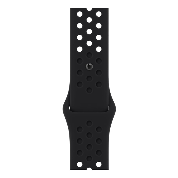 Apple Watch Nike Series 8, 45 мм корпус из алюминия цвета «Midnight», ремешок Nike Sport Band размера M/L цвета «Black/Black»