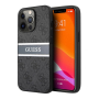 Чехол Guess для iPhone 14 Pro Max PU 4G Stripe printed logo Hard (GUHCP14X4GDGR) Серый Чехол Guess для iPhone 14 Pro Max PU 4G Stripe printed logo Hard (GUHCP14X4GDGR) Серый