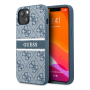 Чехол Guess для iPhone 13 PU 4G Stripe printed logo Hard (GUHCP13M4GDBL) Синий Чехол Guess для iPhone 13 PU 4G Stripe printed logo Hard (GUHCP13M4GDBL) Синий