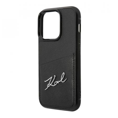 Чехол Karl Lagerfeld для iPhone 14 Pro PU with Cardslot Signature logo Hard (KLHCP14LCSSK) Черный Чехол Karl Lagerfeld для iPhone 14 Pro PU with Cardslot Signature logo Hard (KLHCP14LCSSK) Черный