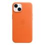 Чехол Leather Case MagSafe для Apple iPhone 14 «Orange» Чехол Leather Case MagSafe для Apple iPhone 14 «Orange»