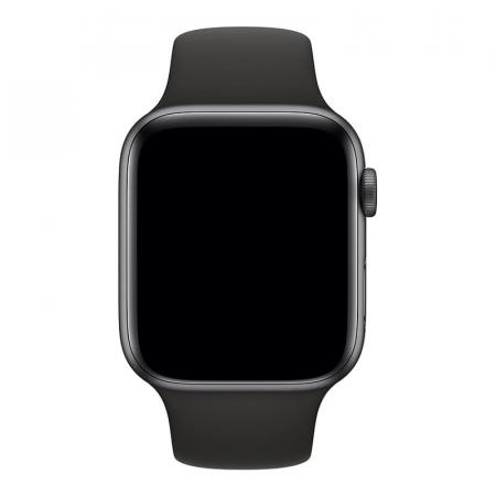 Силиконовый ремешок COTEetCI Silicone Sport Band для Apple Watch 38/40 мм Black, черный