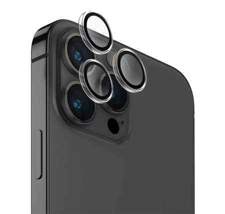 Стекло для камеры iPhone 15 Pro UNIQ OPTIX Camera Lens protector Aluminium (IP6.1P(2023)-LENSCLR) Прозрачное