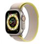 Apple Watch Ultra, 49 мм корпус из титана цвета «Natural», ремешок Trail Loop размера S/M цвета «Yellow/Beige» Apple Watch Ultra, 49 мм корпус из титана цвета «Natural», ремешок Trail Loop размера S/M цвета «Yellow/Beige»