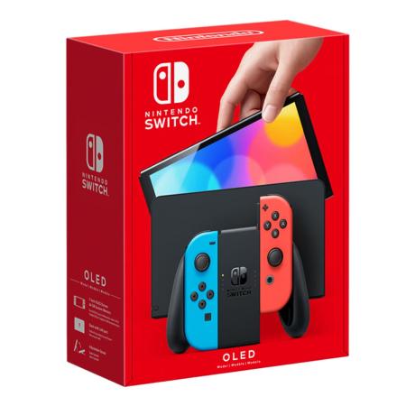 Игровая консоль Nintendo Switch OLED 64Gb Neon, неоновый/красный Игровая консоль Nintendo Switch OLED 64Gb Neon, неоновый/красный