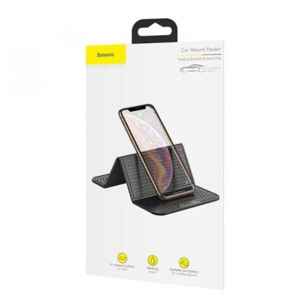 Коврик противоскользящий на торпеду Baseus Folding Bracket Antiskid Pad (SUWNT-01) Черный