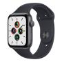 Apple Watch SE (2020), 44 мм корпус из алюминия цвета «серый космос» спортивный ремешок цвета «Midnight»
