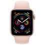 Apple Watch Series 4, 44 мм, корпус из алюминия золотого цвета, спортивный ремешок цвета «розовый песок» Apple Watch Series 4, 44 мм, корпус из алюминия золотого цвета, спортивный ремешок цвета «розовый песок»