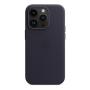 Чехол Leather Case MagSafe для Apple iPhone 14 Pro «Ink» Синий
