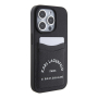 Чехол Karl Lagerfeld для iPhone 15 Pro Max Cardslot PU Saffiano RSG 3D rubber logo Hard (KLHCP15XSAPRSGK) Черный Чехол Karl Lagerfeld для iPhone 15 Pro Max Cardslot PU Saffiano RSG 3D rubber logo Hard (KLHCP15XSAPRSGK) Черный