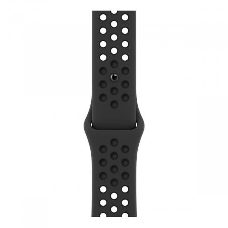 Apple Watch Nike Series 7, 45 мм корпус из алюминия цвета «тёмная ночь», спортивный ремешок Nike цвета «антрацитовый/чёрный» Apple Watch Nike Series 7, 45 мм корпус из алюминия цвета «тёмная ночь», спортивный ремешок Nike цвета «антрацитовый/чёрный»