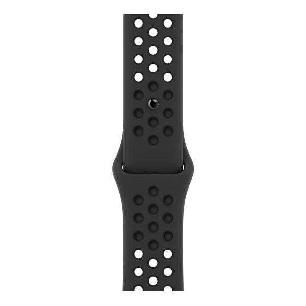 Apple Watch Nike Series 7, 45 мм корпус из алюминия цвета «тёмная ночь», спортивный ремешок Nike цвета «антрацитовый/чёрный» Apple Watch Nike Series 7, 45 мм корпус из алюминия цвета «тёмная ночь», спортивный ремешок Nike цвета «антрацитовый/чёрный»