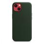 Чехол Leather Case MagSafe для Apple iPhone 13, кожа, «зелёная секвойя»