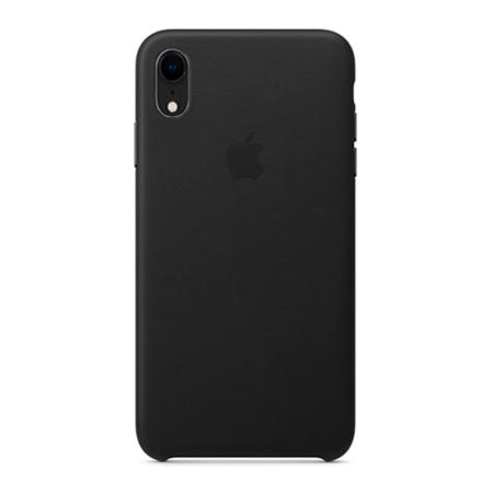 Чехол для Apple iPhone XR Leather Case Black, черный Чехол для Apple iPhone XR Leather Case Black, черный