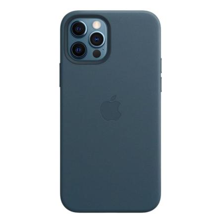 Чехол Leather Case MagSafe для Apple iPhone 12/12 Pro Blue Lake, голубое озеро Чехол Leather Case MagSafe для Apple iPhone 12/12 Pro Blue Lake, голубое озеро