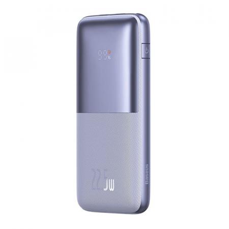 Внешний аккумулятор Baseus Bipow Pro Digital Display Fast Charge 10000mAh 22.5W с кабелем USB - Type-C, 3A, 0,3 м PPBD2-1022 (PPBD040005) Фиолетовый Внешний аккумулятор Baseus Bipow Pro Digital Display Fast Charge 10000mAh 22.5W с кабелем USB - Type-C, 3A, 0,3 м PPBD2-1022 (PPBD040005) Фиолетовый