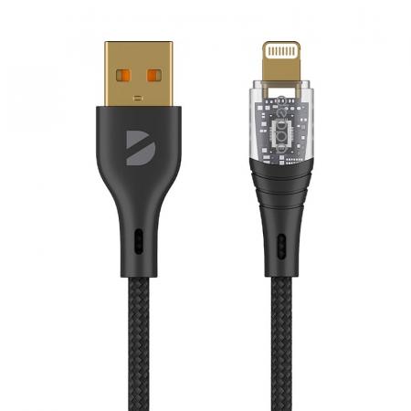 Дата-кабель Deppa Crystal USB - Lightning, 1 м (72501) Черный Дата-кабель Deppa Crystal USB - Lightning, 1 м (72501) Черный