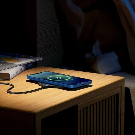 Беспроводное зарядное устройство Baseus Digital LED Display Gen 2 15W CCED000001 (BS-W526) Black, черный