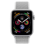 Apple Watch Series 4, 40 мм, корпус из алюминия серебристого цвета, спортивный браслет цвета «белая ракушка» Apple Watch Series 4, 40 мм, корпус из алюминия серебристого цвета, спортивный браслет цвета «белая ракушка»