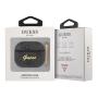 Чехол для Airpods 3 Guess PU leather 4G с карабином и металлическим логотипом (GUA34GSMK) Серый Чехол для Airpods 3 Guess PU leather 4G с карабином и металлическим логотипом (GUA34GSMK) Серый