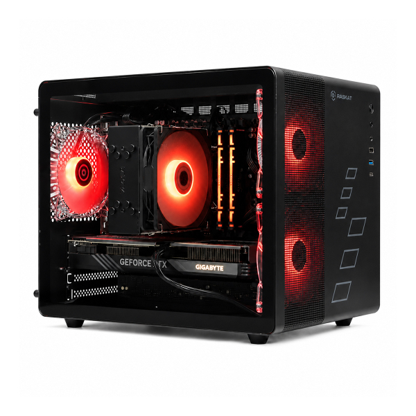 Игровой ПК Raskat Strike 520, AMD Ryzen 5 7500F, NVIDIA RTX 5060Ti 16Gb, 32Gb DDR5, 1Tb SSD, Чёрный
