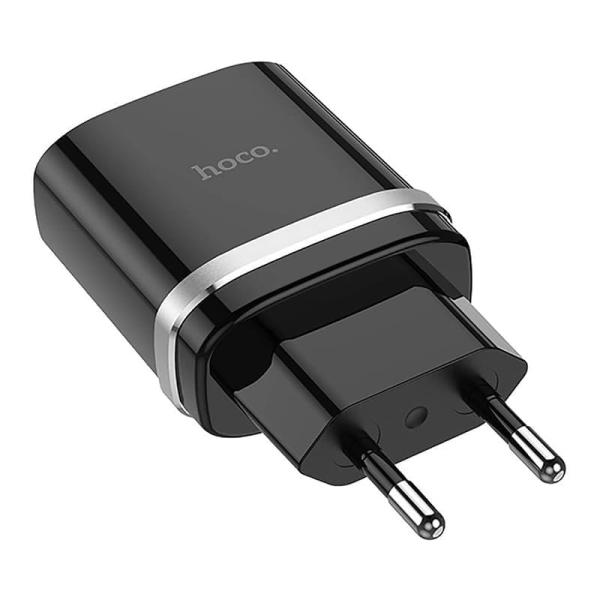 Зарядное устройство hoco. Smart QC3.0 Charger USB-A 18 Вт (C12Q), черный