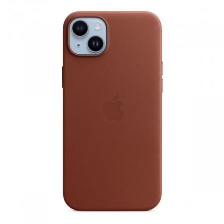 Чехол Leather Case MagSafe для Apple iPhone 14 Plus «Umber»
