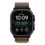 Apple Watch Ultra 4, 49 мм корпус из титана цвета «Black», ремешок Alpine Loop цвета «Dark Olive» размера S
