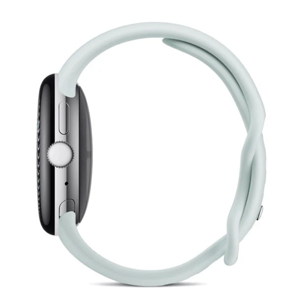 Часы Pixel Watch 5, 45 мм, Wi-Fi, Polished Silver/Fog, серебристый