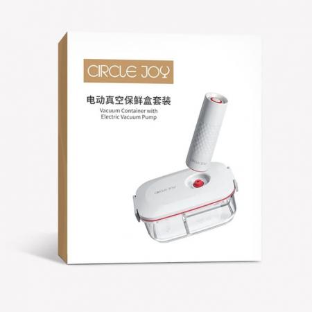 Контейнер с вакуумизатором Xiaomi Circle Joy Vacuum Glass Container 1,3 л (CJ-VST01) Белый