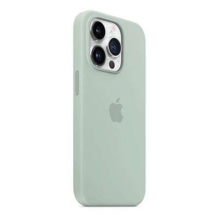 Чехол Silicone Case MagSafe для Apple iPhone 14 Pro Зеленый Чехол Silicone Case MagSafe для Apple iPhone 14 Pro Зеленый