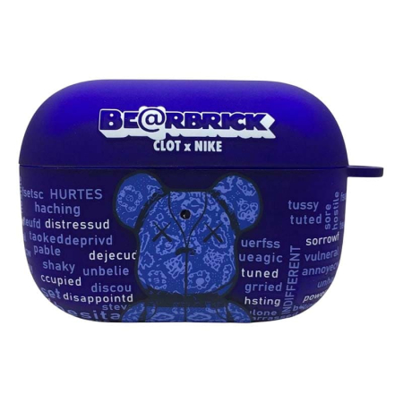 Чехол для AirPods 3 COQUE POUR Фиолетовый с рисунком Be@rbrick