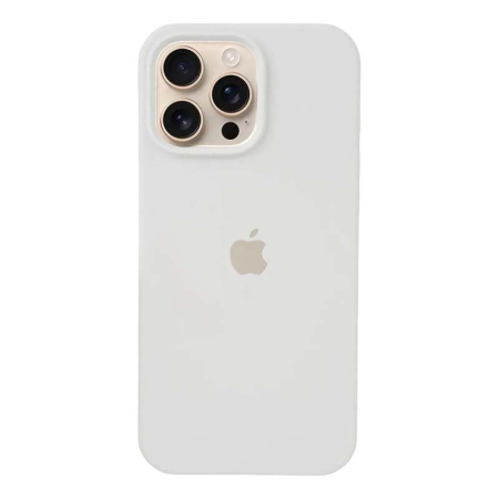 Чехол Silicone Case для Apple iPhone 16 Pro Max White, белый