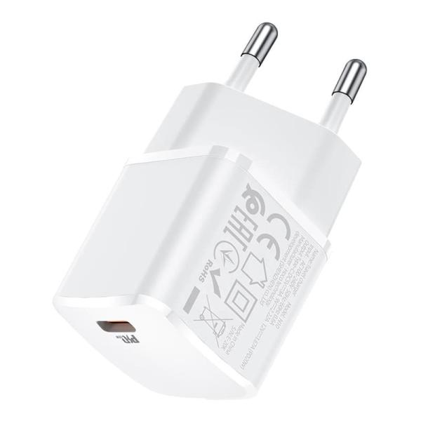 Зарядное устройство hoco. Starter USB Type-C 20 Вт (N10), белый