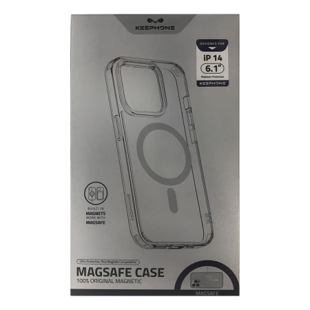Чехол KEEPHONE для iPhone 14 c MagSafe Прозрачный