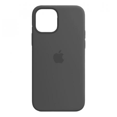 Чехол Silicone Case для Apple iPhone 12/12 Pro Dark Gray, темно-серый Чехол Silicone Case для Apple iPhone 12/12 Pro Dark Gray, темно-серый