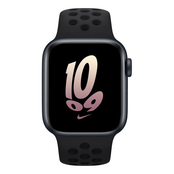 Apple Watch Nike SE (2022), 40 мм корпус из алюминия цвета «Midnight», ремешок Nike Sport Band размера S/M цвета «Black/Black»