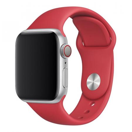 Силиконовый ремешок COTEetCI Silicone Sport Band для Apple Watch 38/40 мм Red, красный