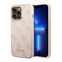 Чехол Guess для iPhone 14 Pro Max CG Mobile PU 4G Script metal logo Hard (GUHCP14XHG4SHP) Розовый Чехол Guess для iPhone 14 Pro Max CG Mobile PU 4G Script metal logo Hard (GUHCP14XHG4SHP) Розовый