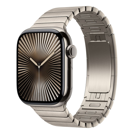 Apple Watch Series 10, 42 мм корпус из титана цвета «Natural», ремешок Link Bracelet цвета «Natural»