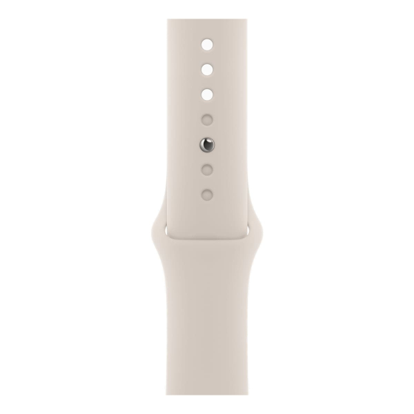 Apple Watch SE (2023), 44 мм корпус из алюминия цвета «Starlight», ремешок Sport Band размера M/L цвета «Starlight»