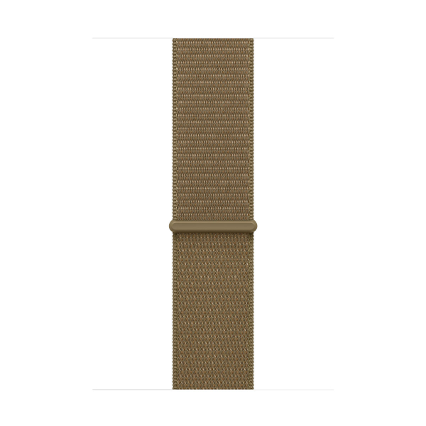 Apple Watch Series 12, 46 мм корпус из алюминия цвета «Light Gold», ремешок Sport Loop цвета «Olive»