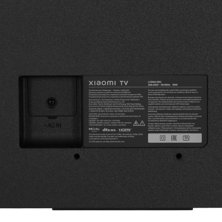 Телевизор Xiaomi TV A43 Pro 2025 RU 43" 4K UHD, 60 Гц, Smart TV (L43MA-SRU) Black, черный Телевизор Xiaomi TV A43 Pro 2025 RU 43" 4K UHD, 60 Гц, Smart TV (L43MA-SRU) Black, черный
