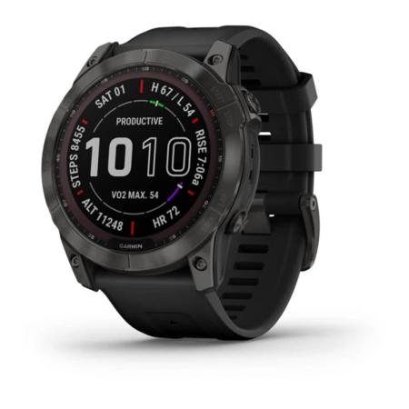 Часы Garmin FENIX 7X Carbon gray, черный