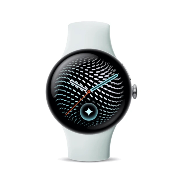 Часы Pixel Watch 5, 41 мм, Wi-Fi, Polished Silver/Fog, серебристый