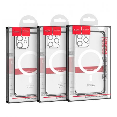 Чехол hoco. magnetic protective case для Apple iPhone 12/12 Pro Прозрачный Чехол hoco. magnetic protective case для Apple iPhone 12/12 Pro Прозрачный