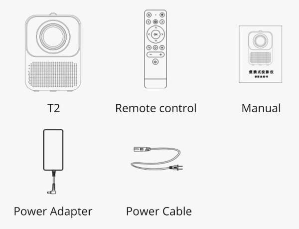 Мини проектор Xiaomi Wanbo Projector T2 Белый