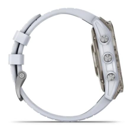 Часы Garmin EPIX PRO GEN 2 47 мм Sapphire Titanium whitestone, белый